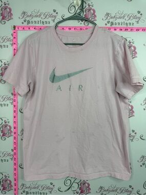 Nike air light baby pink tshirt silver Pink T-Shirt with Silver Swoosh